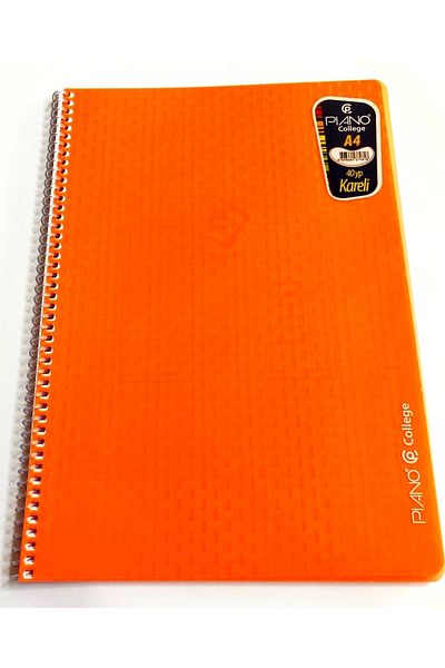 Modellino Checked Spiral Pp Cover - 40 Sheets Piano College A4 Notebook