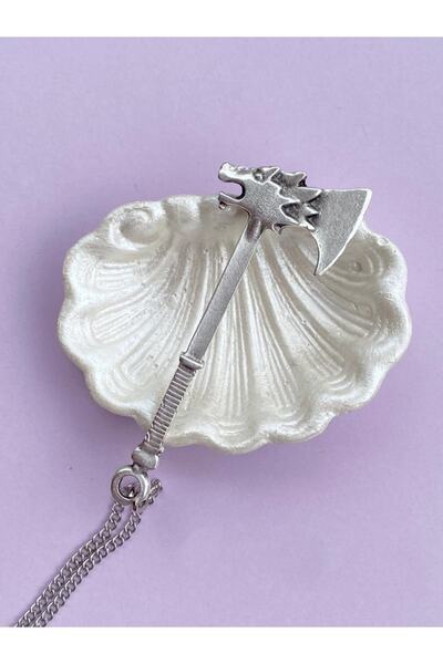 Paytak Moda الجمجمة الجمجمة الذئب الفأس سلسلة قلادة PYTKZNKLY66