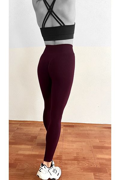 Zeynos Giyim Jambiere sport fără cusături cu șnur push-up