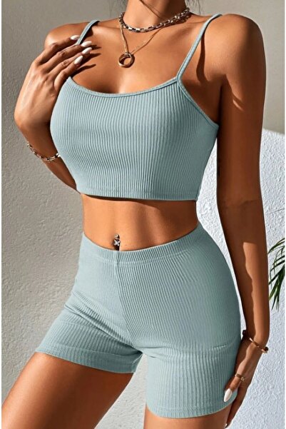 PRAG Crop Sports Leggings Set