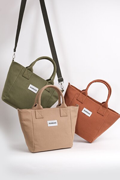 Çantacımstore Geantă din pânză pentru femei, cremă (naturală)