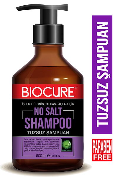 Biocure Salt-Free Hair Set - Purifying Daily Care Shampoo + Raspberry Vinegar and Tonic