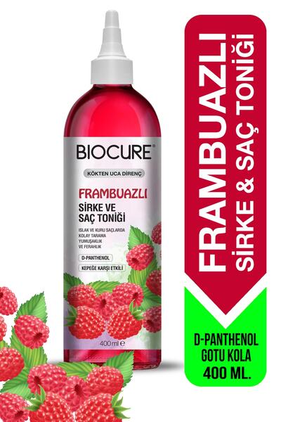 Biocure Salt-Free Hair Set - Purifying Daily Care Shampoo + Raspberry Vinegar and Tonic