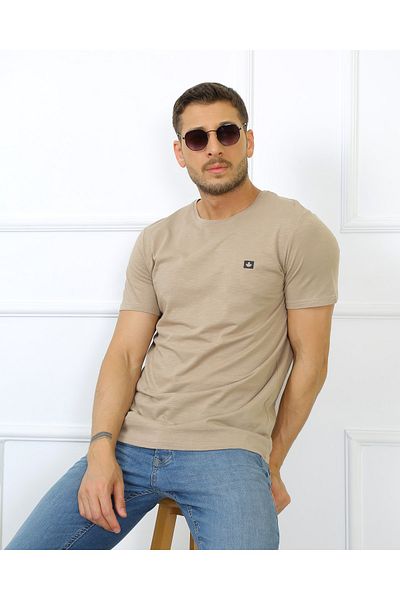 UOMOPARK Μπλουζάκι 2706 Flame Single Jersey Regular Fit Basic T-shirt