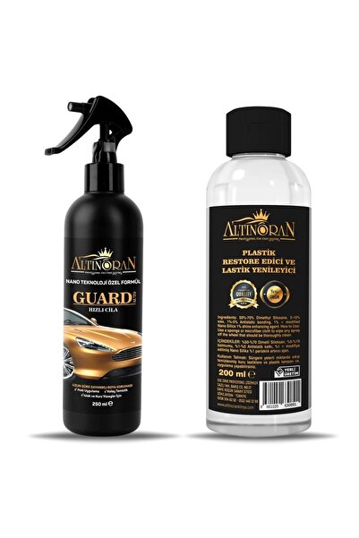 Altınoran Altın Oran Guard Auto Hızlı Cila 250 ml plastik Yenileyici ve Lasti...