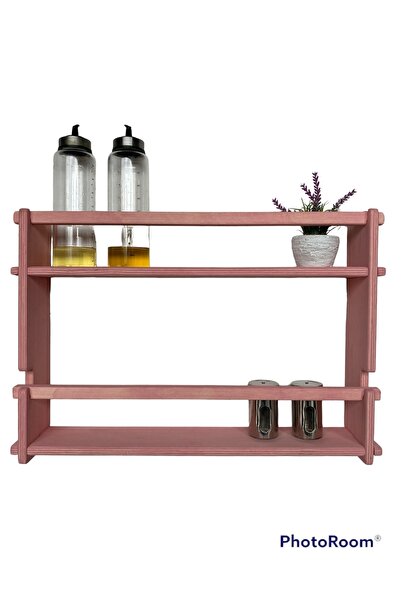 RealWood Ahşap Dekoratif Çocuk Odası, Mutfak, Banyo Rafı Ve Montessori Kitapl...