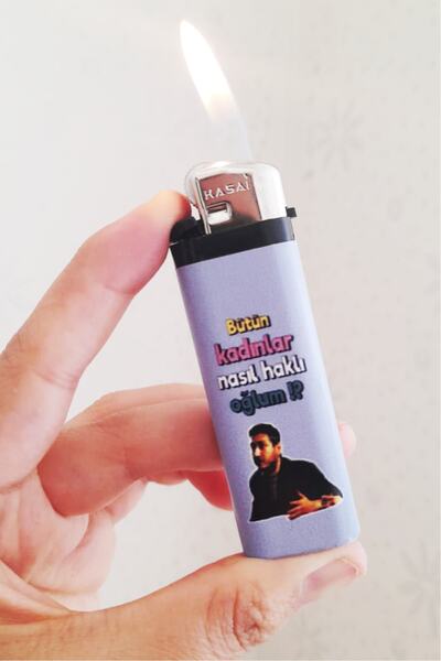 SARANG Çakmak Gibi Yılmaz Bütün Kadınlar Nasıl Haklı Full Baskılı Çakmak