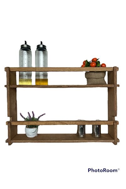 RealWood Ahşap Dekoratif Çocuk Odası, Mutfak, Banyo Rafı Ve Montessori Kitapl...