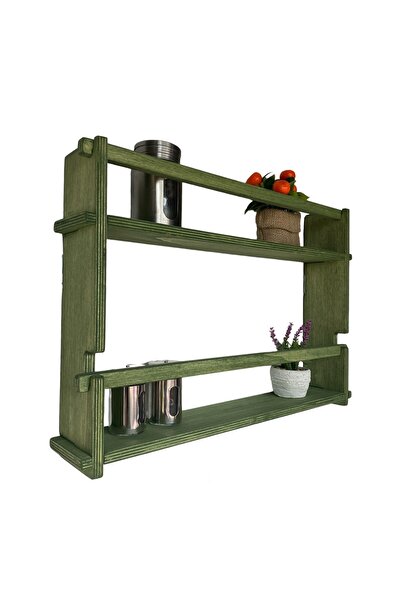 RealWood Ahşap Dekoratif Çocuk Odası, Mutfak, Banyo Rafı Ve Montessori Kitapl...