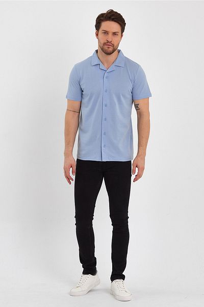 UOMOPARK Πουκάμισο 2640 Ottoman Comfort Fit Relaxed Cut με γιακά