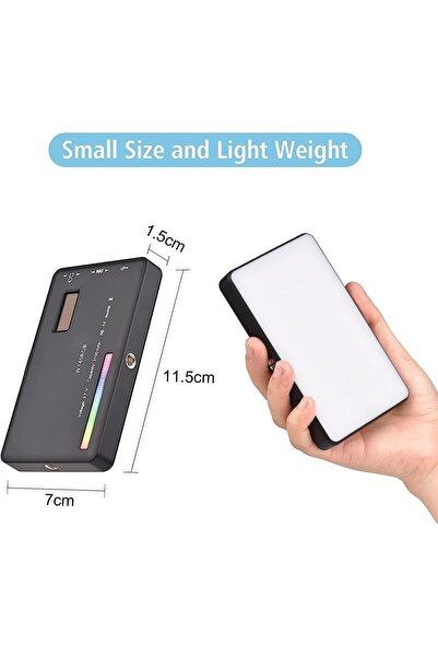 Deyatech W135 Rgb Led Şarj Edilebilir Işık 2500k-9000k Fotoğraf & Video Çekimi