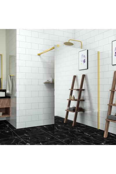 TEKNO DUŞ DUŞAKABİN TEKNE VE KÜVET SİSTEMLERİ GOLD TETRA 6MM REFLEKTE CAM SEP...