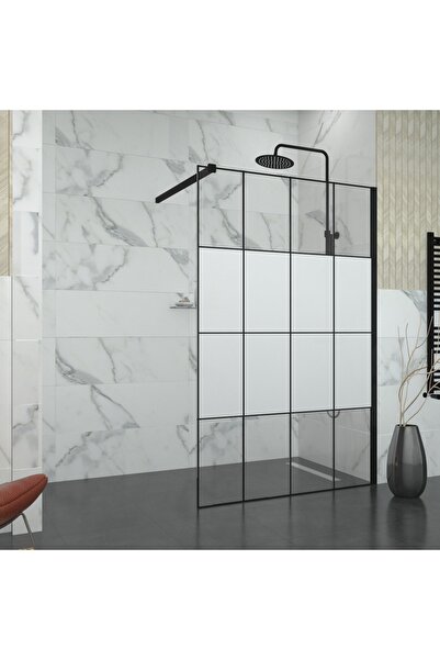 TEKNO DUŞ DUŞAKABİN TEKNE VE KÜVET SİSTEMLERİ BLACK TETRA 6MM YARIM KUMLAMA KAROLAJ CAM SEPERATÖR DUŞAKABİN