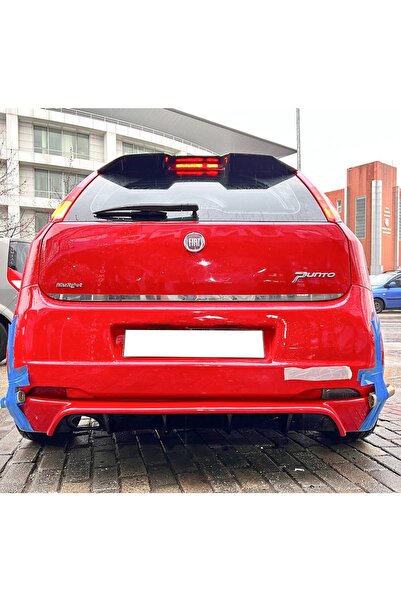 Genel Markalar Fiat Punto Grande 2006-2009 Uyumlu Boyasız Plastik Rieger Arka Ek