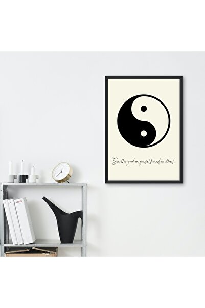 Hiruko Tasarım Atölyesi Tablou din lemn Premium Seria Motto Yin Yang Nr.:9
