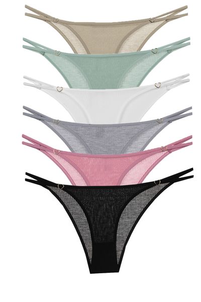 Vanilya Secret Women's Classic Panties with Elastic Waistband, Pack of 3 -  Trendyol