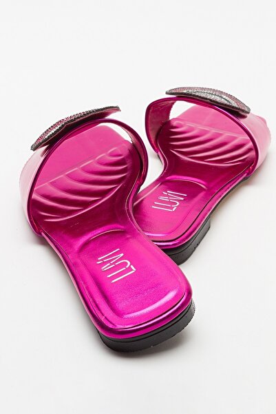 LuviShoes Γυναικείες παντόφλες YAVN Fuchsia Stone