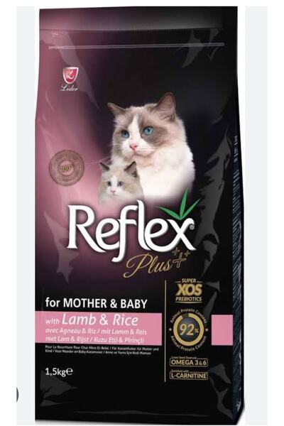 Reflex Plus Mother And Baby Özel Anne Ve Yavru Kedi Maması 1.5 Kg Kuzu Etli (...