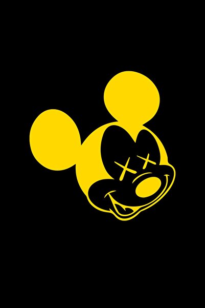 MegaSticker خوذة كمبيوتر محمول ذات وجه ماوس ميكي مقاس 12 × 13 سم للسيارة والدراجة النارية