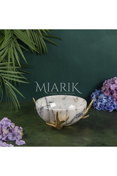 MIARIK DESIGN & DEKORASYON DEKORATIF boynuz AYAKLI MERMER KASE