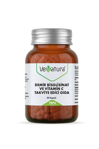 VeNatura Iron Bisglycinate and Vitamin C 90 Capsule