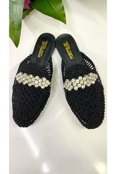 PUNTO 335112 شبشب منسوج من القش ذو نعل مسطح