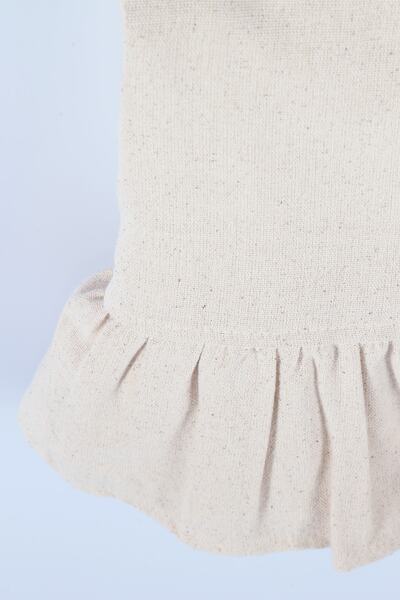 cotton maison Ruffle Tablecloth Vintage 110 Cm round