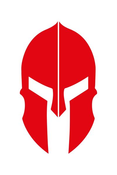 MegaSticker Mască Spartan Auto, Motocicletă, Cască, Laptop, Autocolant Parbriz 14x8 Cm