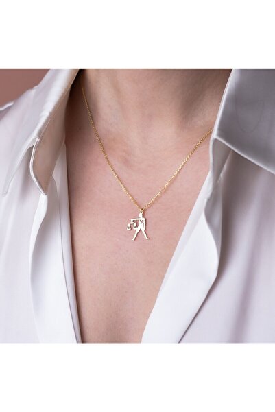 N!da Jewelry 925 Ayar Gümüş Terazi Burcu Kolye