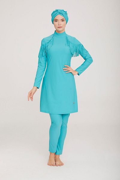 Remsa Mayo Lycra Fully Covered Hijab Swimsuit Ramira 4105 Mint Remsa Swimsuit