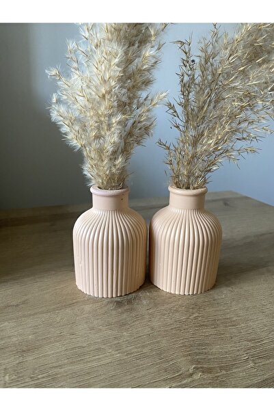 Genel Markalar Pampas Vazosu, Iskandinav Dekoratif Beton Vazo Biblo 10cm Çok ...