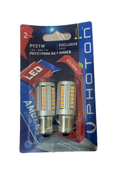 Photon Py21w 12-24v Amber Led Aspırıng Serıe 2 Li Blister