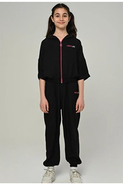 Marions Girl's Strappy T-shirt Bomber Cut Triple Pants Set