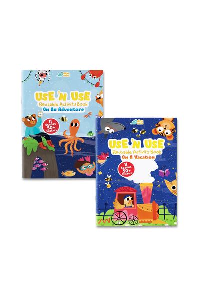 Neobebek Use 'n Use Activity Book Seti (VACATİON - ADVENTURE) (2 ADET TÜKENME...
