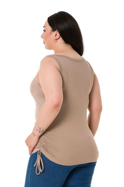 DISENTIS MODEST Large Size Thick Strap Viscose Mink Body with Tunnels on the Sides