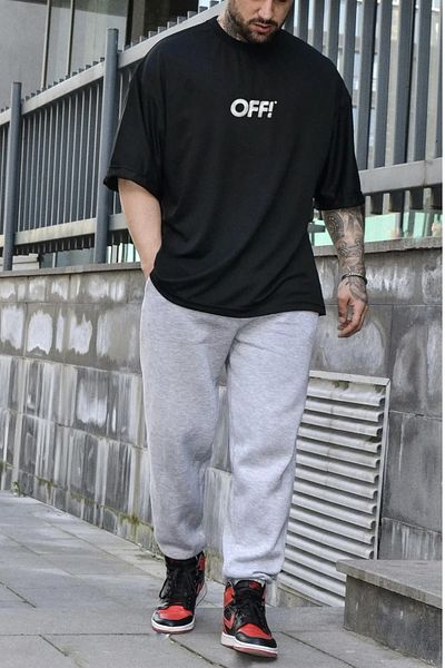aynewmoda Set de trening cu imprimeu Joker - Tricou Jogger și pantaloni cu gât crew