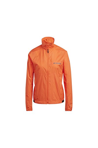adidas W Mt Wind Women's Outdoor Windbreaker - Orange Hz4237