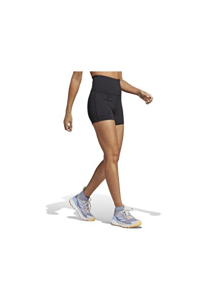 adidas Pantaloni scurți negri pentru alergare pentru femei W Mt Shorts - Hz1378