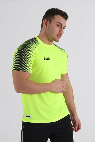 Diadora Νέον κίτρινο μπλουζάκι προπόνησης ρυθμού