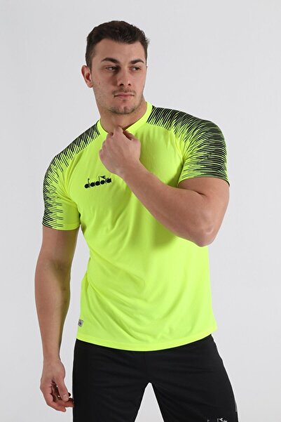 Diadora Neon Yellow Rhythm Training T-shirt