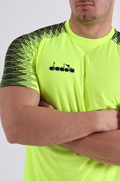 Diadora Neon Yellow Rhythm Training T-shirt