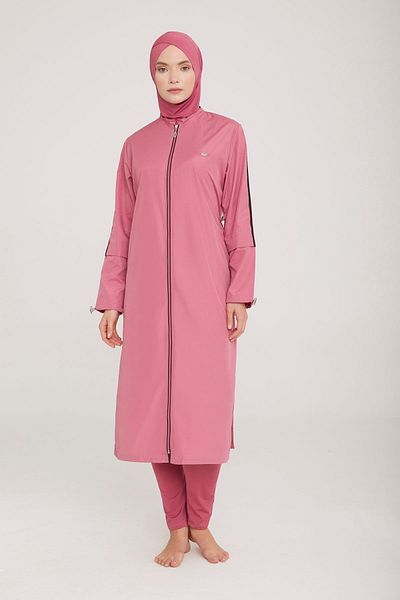 Remsa Mayo Μακρύ Ολόσωμο Καλυμμένο Μαγιό Hijab Aletha 1314 Dried Rose Remsa μαγιό
