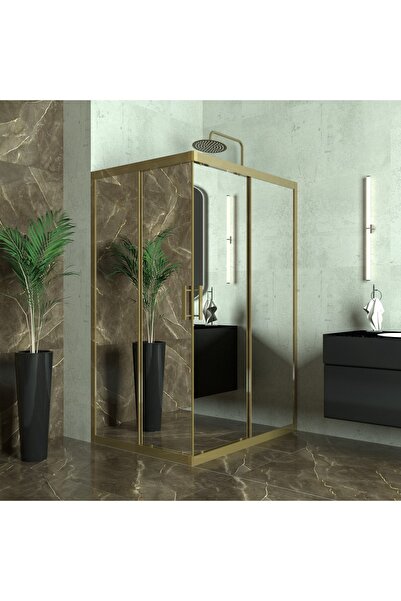 TEKNO DUŞ DUŞAKABİN TEKNE VE KÜVET SİSTEMLERİ BRONZE RİGEL 6mm Reflekte Cam D...