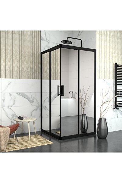 TEKNO DUŞ DUŞAKABİN TEKNE VE KÜVET SİSTEMLERİ Black Vega 6mm Reflekte Cam Kar...