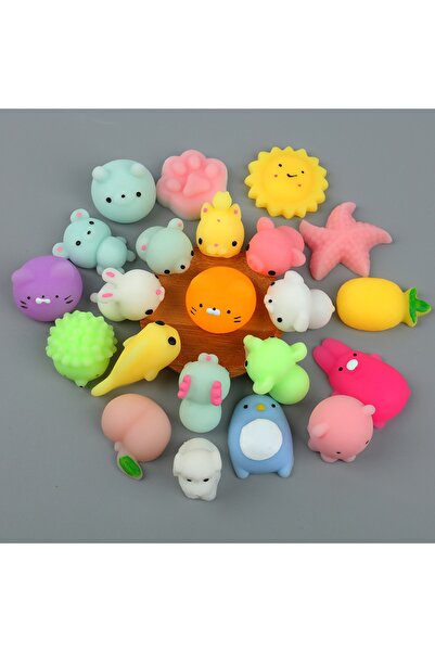 Bluoksweet 10 adet hayvan sukuşi anti-stres çocuk okul tatil hediye squishy o...