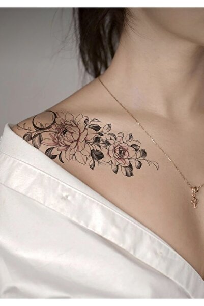 Be Best Unisex Renkli Çoklu Çiçek Desen Geçici Dövme CD392