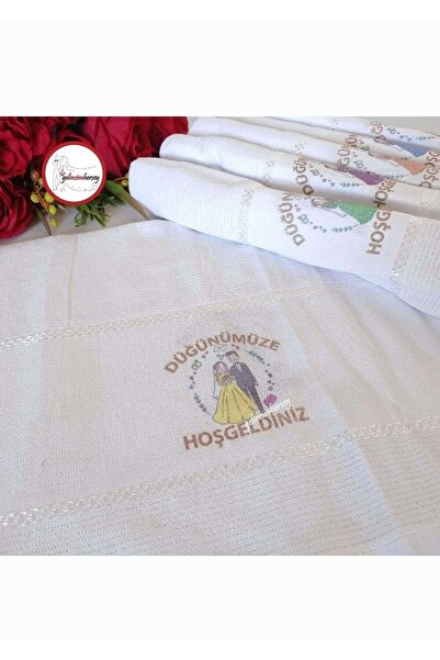 ÇEÇEN HOME 6-dijelni auto peškir - svadbeni peškir - konvoj peškir