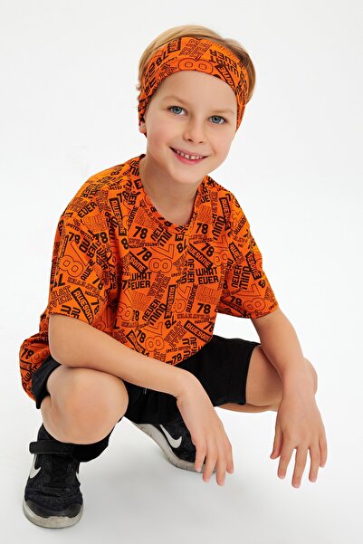 Babygiz Pantaloni scurți din bumbac pieptănat pentru bărbați, 100% bumbac, tricou Bandana Set din 3 piese pentru partea de jos și de sus - Colecția Sport Casual 4