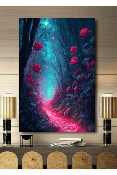 ALAMODECOR Tablou pe pânză cu tematică peisaj natural tropical 3D