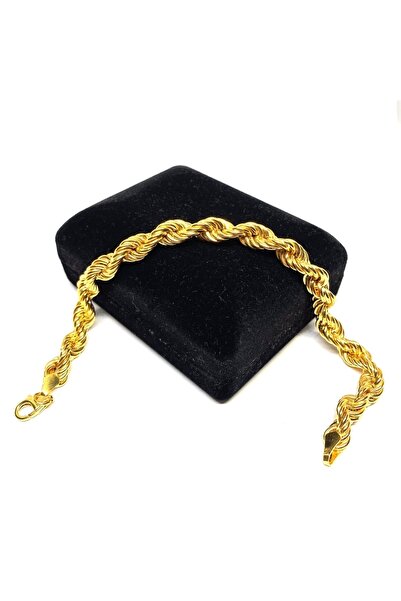 Gürler Kuyumculuk Pullu-arpa, Burgu-halat Zincir Altın Bileklik - Kb0051